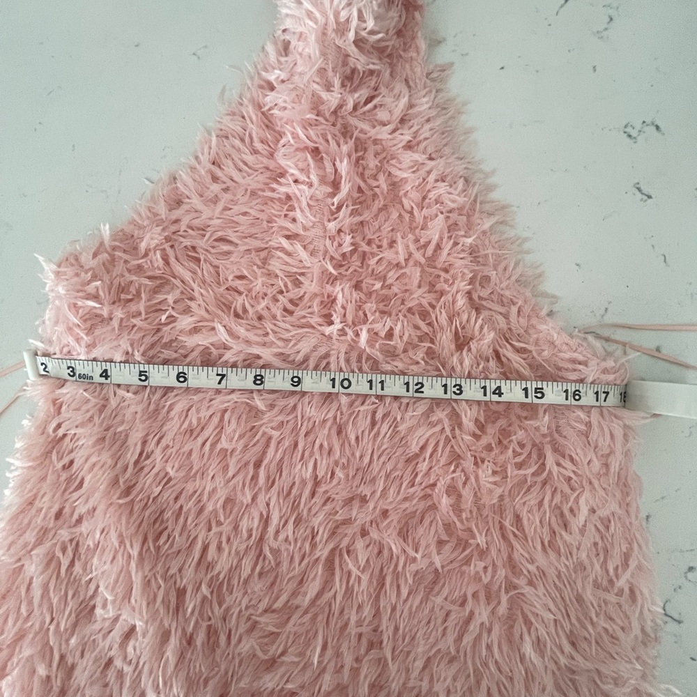 Pink Feather Halter Zara Dress - Picture 7 of 8